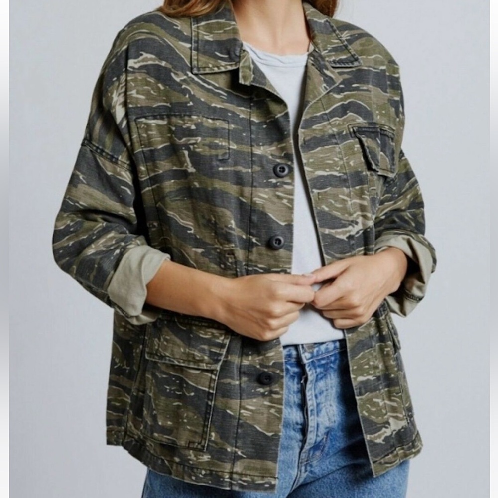 Current/Elliot Camo Free to Love Jacket